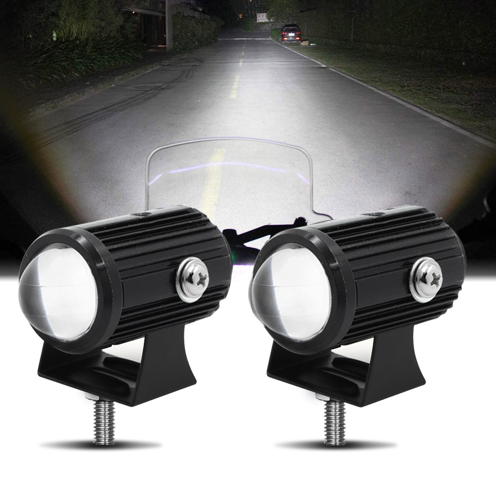 White Yellow Flash Universal LED Lights With Switch For Motorcycle