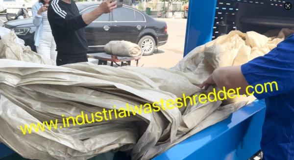 Plastic Agricultural Film Shredder VFD Motor Blower Discharge System,HDPE OPP