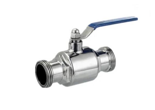 AISI 316L Stainless Steel Sanitary Ball Valves Two Way For Food Industry Piping