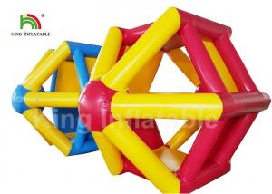 China EN71 Combo Color Water Wheel Inflatable Water Roller For Water park on sale