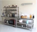 Hotel Buffet Food Equipment Stainless Steel Kitchen Work Table 1.2/1.5/1.8/2.0M