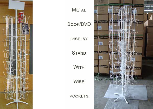 96 Iron Wire Pockets Greeting Card Display Stand , DVD Greeting Card Display