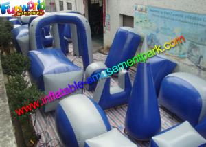 Wholesale Customized Blue Inflatable Paintball Arena Obstacle Game For Shooting Sport from china suppliers
