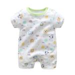 pureborn Newborn Baby Short Sleeve Bodysuit Romper Outfits for Baby Boys and