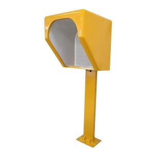 Wholesale Soundproof Telephone Acoustic Hood Phone Booth Public Call Box In Yellow Color Stand Alone from china suppliers
