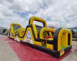 0.55mm PVC Tarpaulin Inflatable Obstacle Course For Advertisement