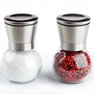 Wholesale Round Powered Spice 200ml Stainless Steel Salt Grinder from china suppliers