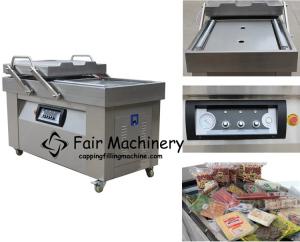 Wholesale 60Hz 3PH Double Chamber Vacuum Packing Machine , SGS Thermoforming Vacuum Packaging Machine from china suppliers