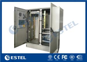 Wholesale Two Bay Structure Outdoor Telecom Cabinet Galvanized Steel PEF Heat Insulation from china suppliers