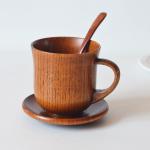 12X9cm Wooden Drinking Cups Jujube European Style Surprise Office Coffee Mug