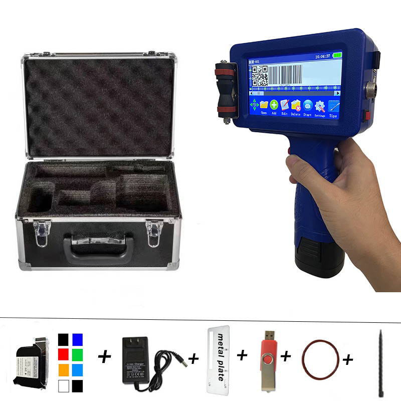 42ML Capacity Thermal Inkjet Technology TIJ 2.5 PVC PE Plastic Portable Handheld Inkjet Coding Machine for Label Printer
