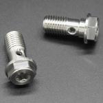 303 Stainless Steel Brake Line Banjo Bolt M10 Ultrasonic Cleaning Polished