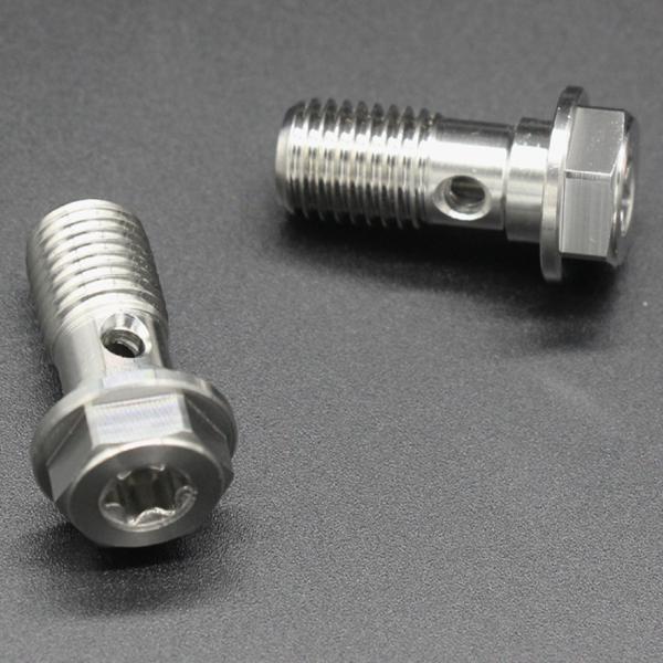 303 Stainless Steel Brake Line Banjo Bolt M10 Ultrasonic Cleaning Polished