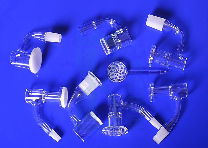 14mm Joint Quartz Banger With Terp Pearls Carb Cap For Dab Rig Glass Smoking Pipe