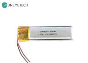 Wholesale Beauty &amp; Makeup Battery Supplier 600mAh 3.7V Lipo Battery 651558 for Hair Remover from china suppliers