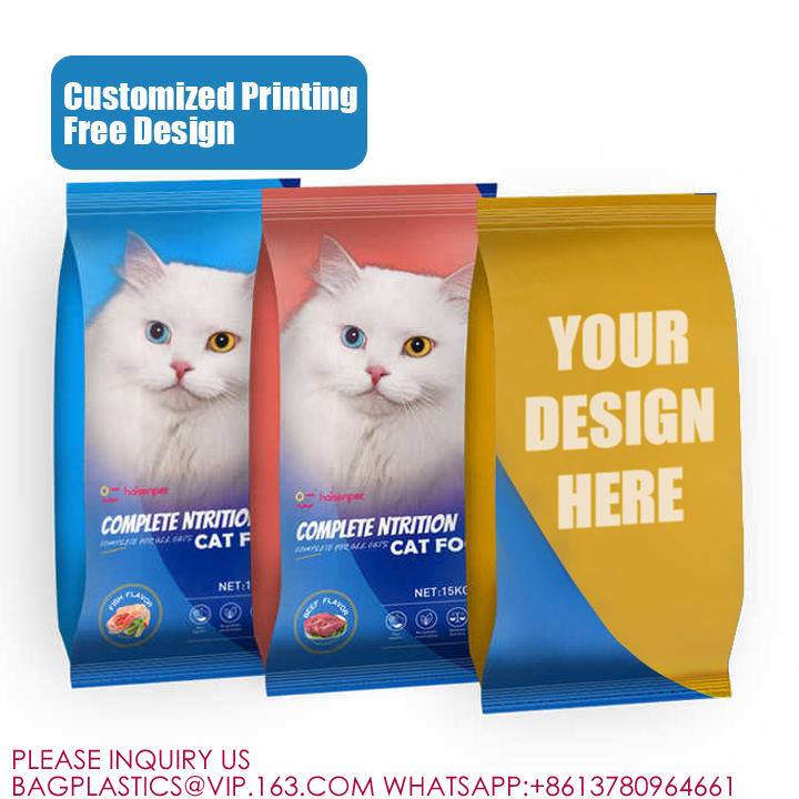 Self Sealing Side Gusset Pouch Zipper for Flat Bottom tea Coffee Pet Snack Food Mylar Bag