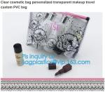 pvc pouch clear vinyl pvc k bag, PVC zipper slider travel cosmetic bag,