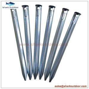 Wholesale V shaped steel tent peg tent stake 23cm from china suppliers