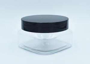 Wholesale 250ml Square Clear Plastic Face Cream Jars Cosmetic Packaging from china suppliers