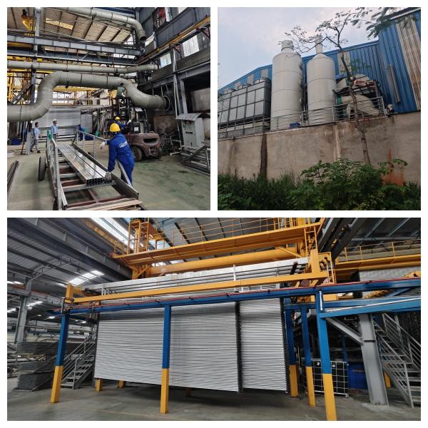 Multi Functional 1000T/M Aluminum Profile Oxidation Production Line