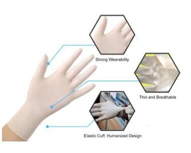 Disposable Surgical Safety Latex Medical Examination Gloves