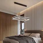 Modern Simple Square Geometric Art Creative Stainless Steel Chandelier