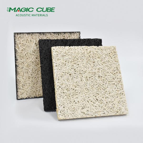 Interior Decorative Hexagon Wood Wool Fiber Acoustic Wall Panel for Soundproofin
