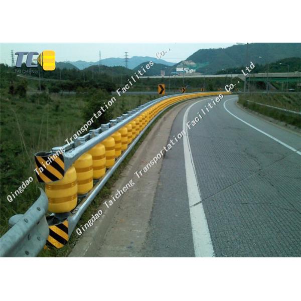 Yellow Color Safety Rolling Barrier For Road EVA Transportation Facilities