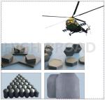 Silicon Bulletproof Plates Boron Carbide / SIC Ballistic Aircraft Armor Ceramic