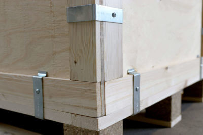 Powder Coated Steel Metal Clasp for Reusable Wooden Box and Shipping Crate Fastening