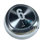 37MM ELEVATOR PUSH BUTTON STAINLESS STEEL ROUND HAIRLINE DC12V/24V