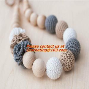 Wholesale Breastfeeding toy for baby Teething Necklace Nursing Necklace Breastfeeding Necklace Croch from china suppliers
