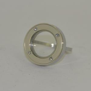Wholesale stainless steel glass case ring LRG002 from china suppliers