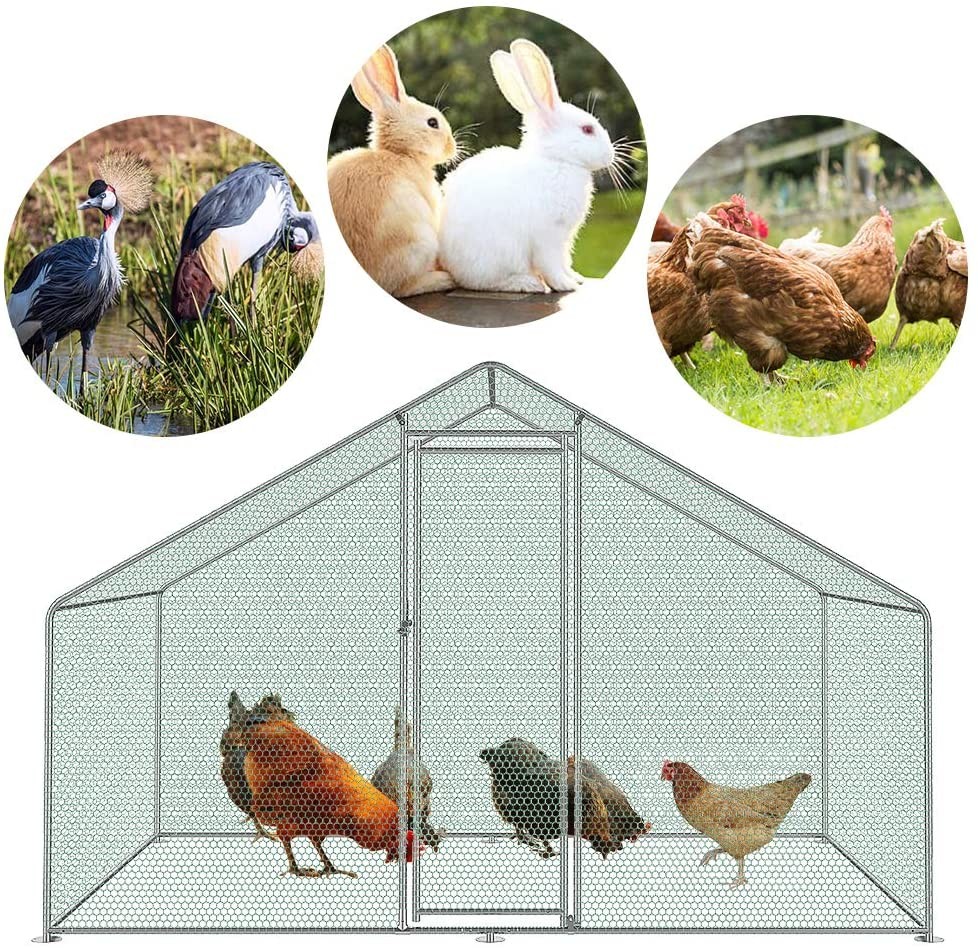 Sun Protection PE Coating 6.7x13ft Chicken Run Kennel