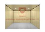 Hairline Stainless Steel Freight Elevator Double Door Knife 0.5 - 3.0m/S