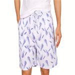 100% Cotton Mens Printed Cotton Shorts Floral Cotton Shorts