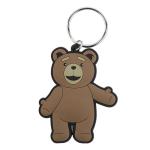 Custom Souvenir Soft PVC Rubber Keychain; Decorative Colorful Promotional Gift