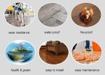 4.0mm Waterproof Spc Flooring Stone Tile For Bathroom Aging Resistance