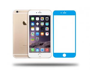 China Colorful tempered glass screen protector for iPhone 6/6Plus, different colors available on sale