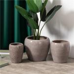 Modern Creative Design Home Decoration Round Plant Pots Indoor Outdoor Ceramic