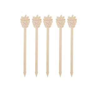 Wholesale Bamboo Nature Food Grape Fruit Picks For Bar Catering Evernt from china suppliers