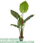Fake Colocasia Esculenta, Plastic variegata artificial Taro, Subtropics Faux