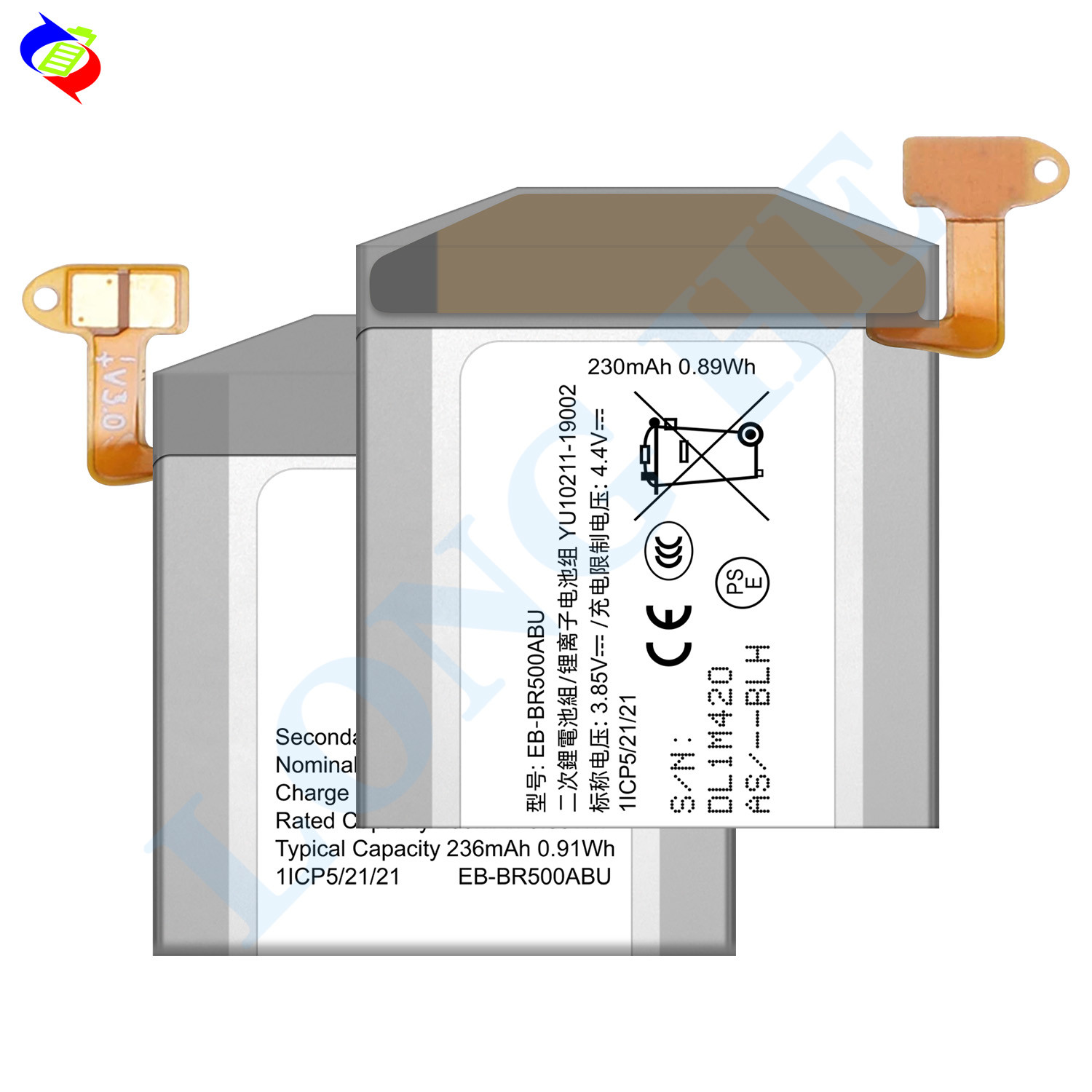 230mAh EB-BR500ABU Battery for Samsung Galaxy Watch Active SM-R500 Replacement Batteries batterie