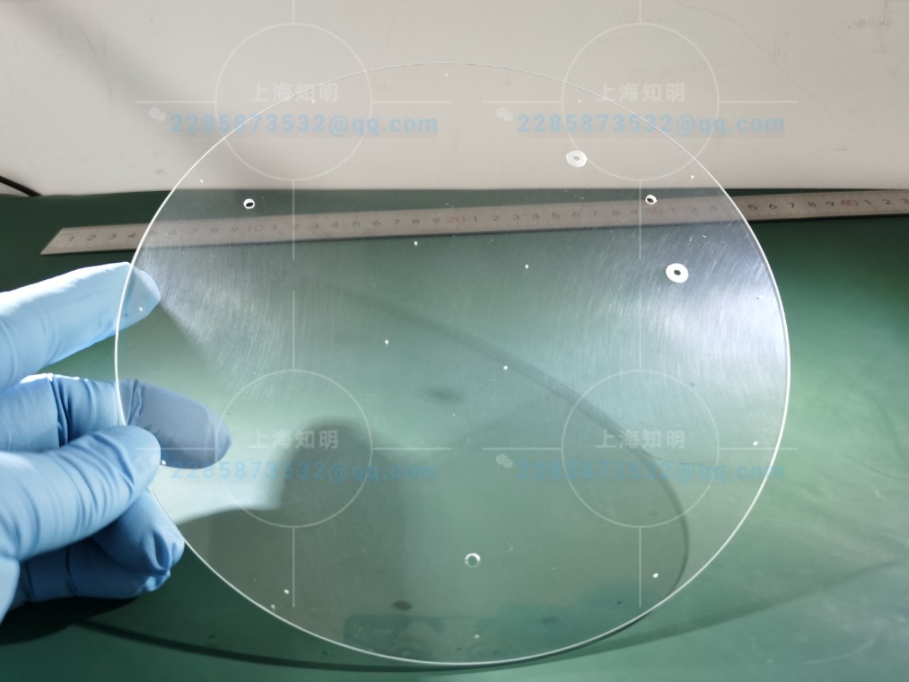 monocrystalline Al2O3 Sapphire Glass Window wear-resistant high temperature glass