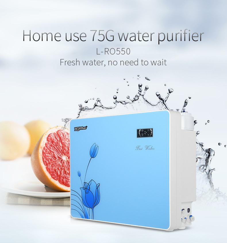 Reverse Osmosis Water Filter Machine , 75GPD RO Unit For Drinking Water