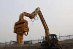 28-35 Ton Excavator Mounted Sheet Pile Driver 2650 Kg Vibro Hammer Sheet Pile