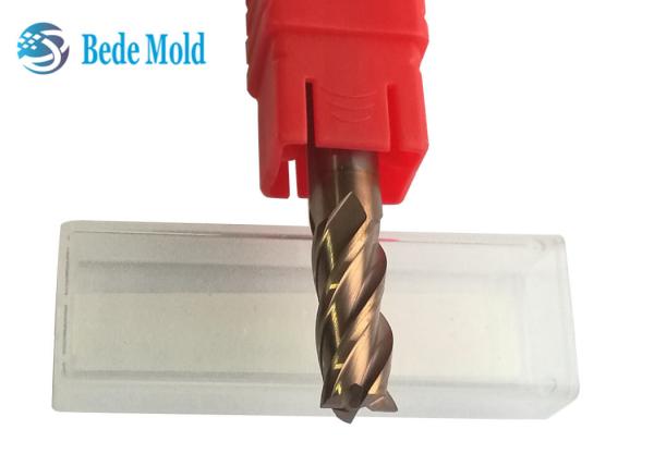 HRC55° Special CNC End Mill Cutter 4 Flutes Carbide Steel 1200℃ Usage Temperatur
