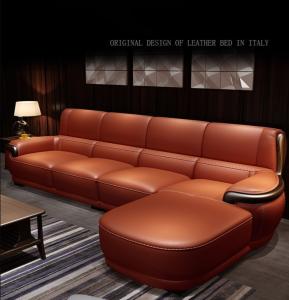 Wholesale High End Nordic Style Leather Sofa Multi Seater For 5 Star Hotel / Home from china suppliers