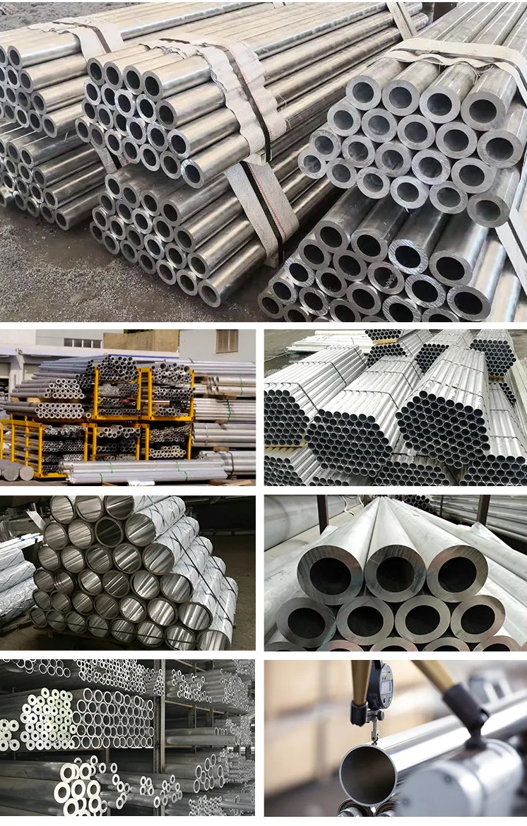 Brushed Sand Blasted 6063 aluminium alloy tube