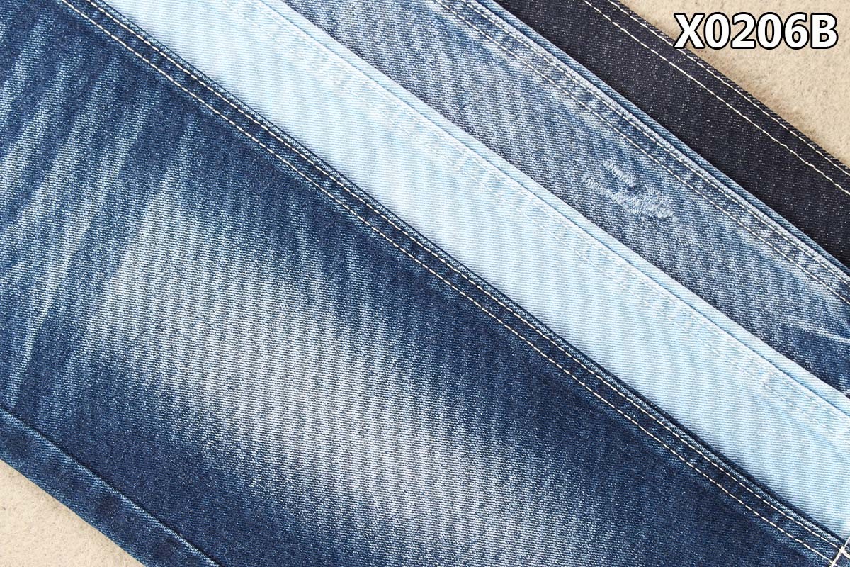 10 X 7 OE Yarn C/P/R Cotton Polyester Denim Fabric No Stretch 12 Ounce